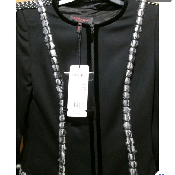 TODAY⚡️ESCADA JERSEY JACKET SZ 40 - Picture 13 of 14